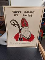 Saint Nicolas plaque en plastique ancien, Divers, Saint-Nicolas, Enlèvement ou Envoi, Comme neuf