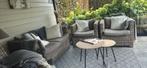 Lounge set in natuurlijke rotan., Ophalen, Rotan, 7 zitplaatsen, Loungeset