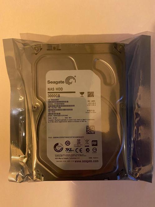 Seagate 3tb NAS HDD *ST3000VN000* Nieuw - meerdere stuks, Computers en Software, Harde schijven, Nieuw, HDD, SATA, Ophalen of Verzenden