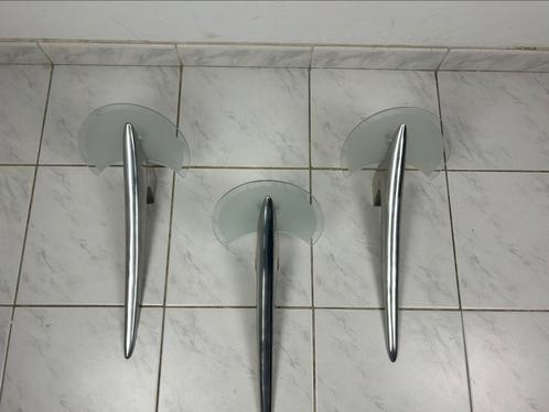 Set van twee vintage Alien wandlampen Metalarte, Huis en Inrichting, Lampen | Wandlampen, Zo goed als nieuw, Glas, Metaal, Ophalen of Verzenden