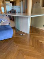 Grote eettafel 8 personen, Huis en Inrichting, Ophalen, Gebruikt, 100 tot 150 cm, Glas