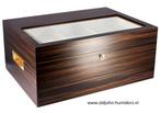 H175EB  ADORINI HUMIDOR  VITTORIA DELUXE EBBEN 500 SIGAREN, Verzenden, Nieuw, Tabaksdoos of Verpakking