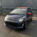 Citroën C1 1.2 Benzine – Airco – Open dak – BluetoothGekeurd, Auto's, Euro 5, Stof, Zwart, Blauw