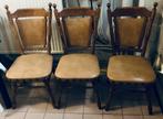 Gratis - 3 houten stoelen (stevig), Antiquités & Art, Antiquités | Meubles | Chaises & Canapés, Enlèvement