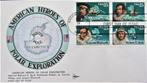 IRST DAY COVER- ANTARCTICA-POOLREIZIGERS- U.S.A., Postzegels en Munten, Ophalen of Verzenden, Gestempeld, Dier of Natuur