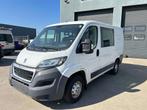 Peugeot Boxer multicab nette wagen met 6 zpl 81 kw airco, Auto's, Euro 5, Stof, Gebruikt, Zwart
