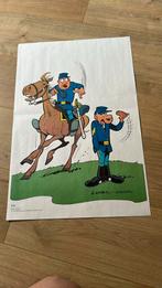 Lambil blauwbloezen affiche dupuis 1980, Ophalen of Verzenden, Gebruikt