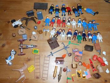 Personnages vintage Playmobil et Playbig et accessoires vrac, Enlèvement, Utilisé, Playmobil en vrac