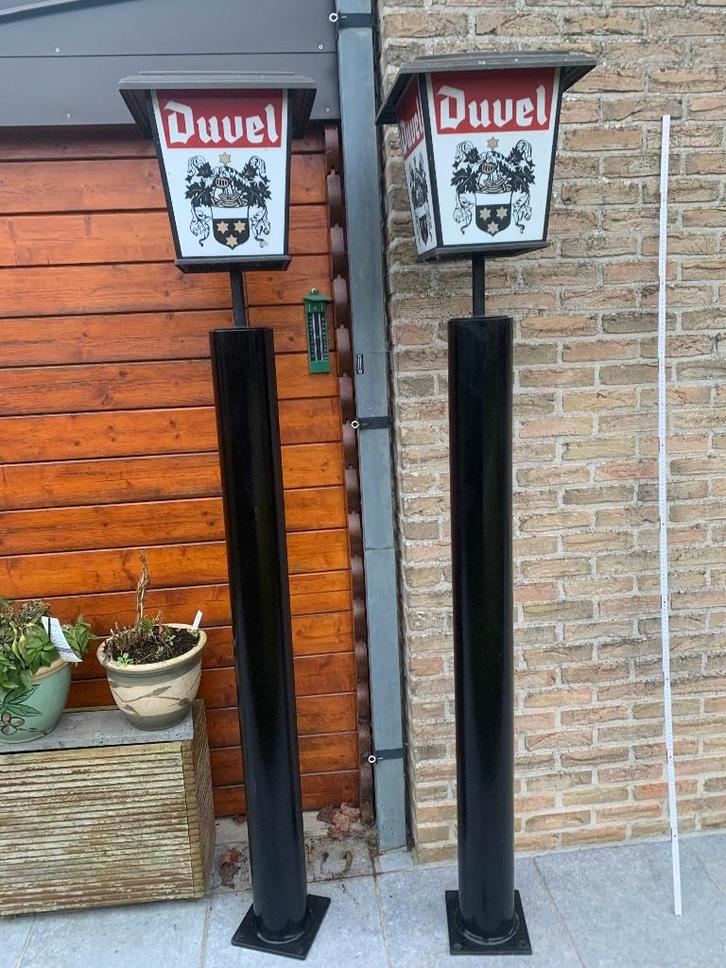 Exclusieve DUVEL verlichting op palen, Verzamelen, Biermerken, Zo goed als nieuw, Overige typen, Duvel, Ophalen