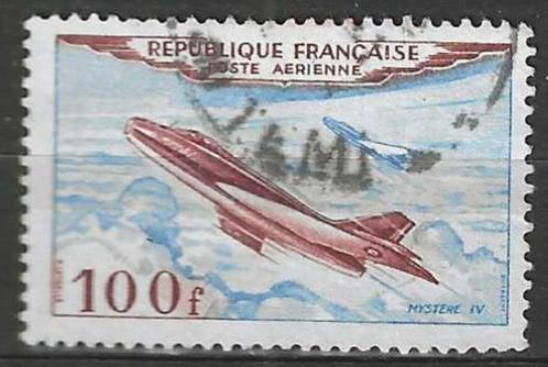 Frankrijk 1954 - Yvert 30PA - Dassault - Mystere IV (ST), Timbres & Monnaies, Timbres | Europe | France, Affranchi, Envoi
