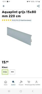 20 stuk pvc plinten grijs, Ophalen, Nieuw, Plinten