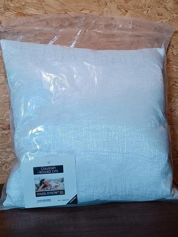 Coussin Soleil d'ocre, Enlèvement ou Envoi, Neuf, Blanc, Carré