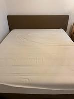 Bed 180x200, Huis en Inrichting, Slaapkamer | Boxsprings, Ophalen, Gebruikt, Bruin, 180 cm