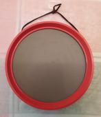 Vintage spiegellijst, kunststof, kleur oranje, 30 cm, Antiek en Kunst, Antiek | Spiegels, Minder dan 50 cm, Rond, Ophalen