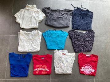 10 Dames t-shirts / longsleeves  beschikbaar voor biedingen