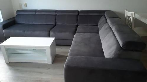 Moderne L-vormige Hoekbank – Zwart & Grijs, Huis en Inrichting, Zetels | Voetbanken en poefs, Nieuw, Verzenden