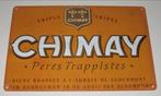 CHIMAY BIER : Metalen Bord Chimay Trappistenbier, Envoi, Neuf, Panneau, Plaque ou Plaquette publicitaire, Autres marques