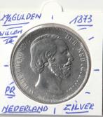 NEDERLAND 2,5 GULDEN 1873 WILLEM III PR., Ophalen of Verzenden, 5 gulden, Zilver