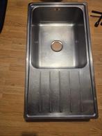 Évier de cuisine en inox (86x47cm), Enlèvement, Utilisé, Crème