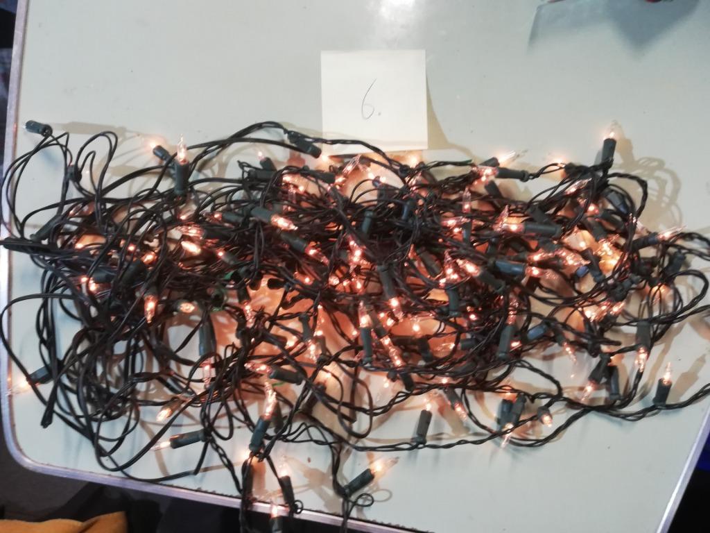 * Kerstverlichting: slinger van 160 witte lampjes, Ophalen of Verzenden, Gebruikt