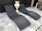 ️ GARDEN LOVERS LOUNGES set van 2 design ligzetels., Ophalen, Zo goed als nieuw, Wicker, 2 zitplaatsen