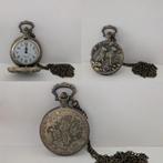 Vintage Brons Zakhorloge – Chinese Zodiac Hond Quartz, Bijoux, Sacs & Beauté, Bracelets à breloques, 1 bracelet à breloques, Enlèvement ou Envoi