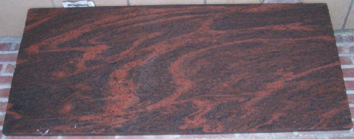 Rode natuursteen plaat (Indian Red), Doe-het-zelf en Bouw, Platen en Panelen, Zo goed als nieuw, Overige materialen, 20 tot 50 mm