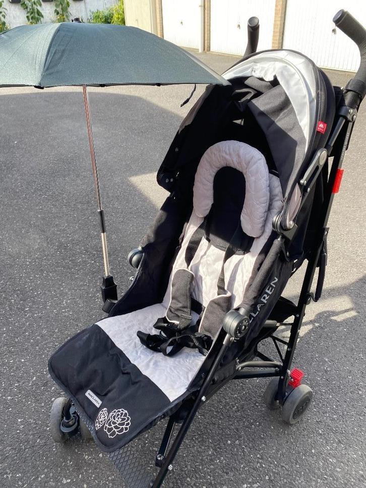 Macclaren plooibuggy met accessoires, Kinderen en Baby's, Buggy's, Zo goed als nieuw, Maclaren, Regenhoes, Verstelbare rugleuning