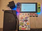 Nintendo switch met 4 games, Games en Spelcomputers, Ophalen of Verzenden, Zo goed als nieuw