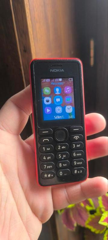 Nokia 108 double sim rouge, Télécoms, Rouge, Enlèvement ou Envoi, Classique ou Candybar, Clavier physique