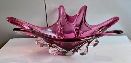 Vintage cristallen Murano schaal, Antiek en Kunst, Antiek | Glaswerk en Kristal, Ophalen of Verzenden