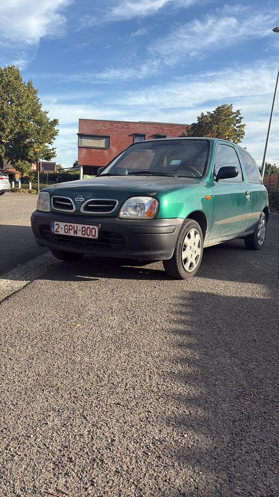Nissan micra, Auto's, Nissan, Particulier, Micra, Benzine, Euro 1, Berline, 3 deurs, Handgeschakeld, Groen, Grijs, Stof, Voorwielaandrijving