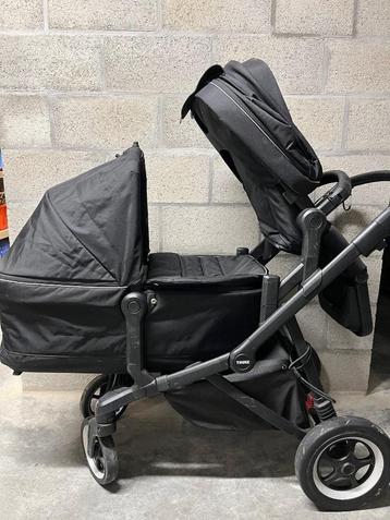 Thule Sleek kinderwagen, Gebruikt, Combiwagen, Verstelbare duwstang, Ophalen