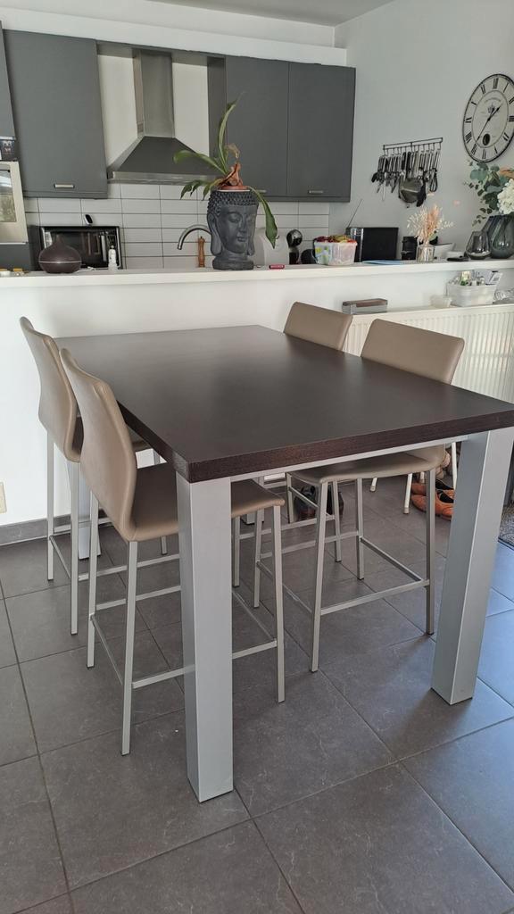 Keukentafel met barstoelen, Huis en Inrichting, Tafels | Eettafels, Ophalen