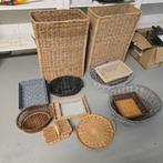 Allerlei rieten manden en schalen, Huis en Inrichting, Woonaccessoires | Schalen en Manden, Ophalen, Gebruikt, Mand