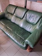 Lederen salon, Huis en Inrichting, Zetels | Zetels, Ophalen, Zo goed als nieuw