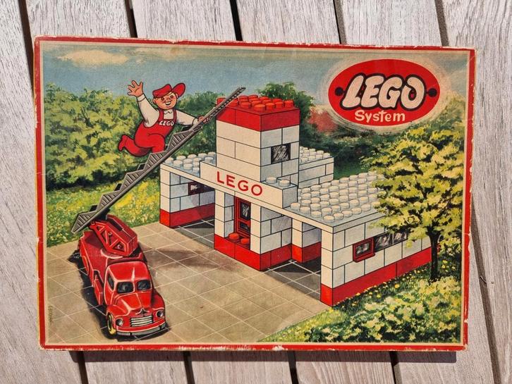 Lego #308 (1308) Brandweerkazerne ++ 1958 ++ VINTAGE & RARE, Kinderen en Baby's, Speelgoed | Duplo en Lego, Gebruikt, Lego, Ophalen of Verzenden