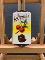 Emaille deurpostje RINGERS Jaren 30-40, Ophalen, Gebruikt, Reclamebord