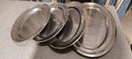 Stel inox schotels, Ophalen of Verzenden, Gebruikt, Inox