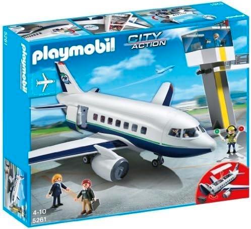 Playmobil vliegtuig 5261 + 5396 + bagagekar, Enfants & Bébés, Jouets | Playmobil, Utilisé, Enlèvement ou Envoi