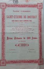 Société Cotonnière de Saint-Etienne du Rouvray  -  1925, Ophalen of Verzenden, 1920 tot 1950, Aandeel