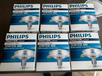 6x Philips CDM-R111 Elite 35W/930 40D Nieuw/Nouveau/New beschikbaar voor biedingen