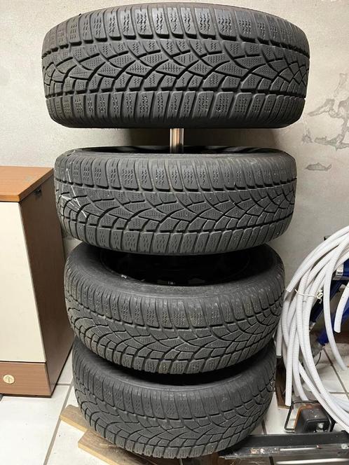 Winterbanden op stalen velg 195/60R15, Auto-onderdelen, Banden en Velgen, Banden en Velgen, Winterbanden, 15 inch, 195 mm, Personenwagen