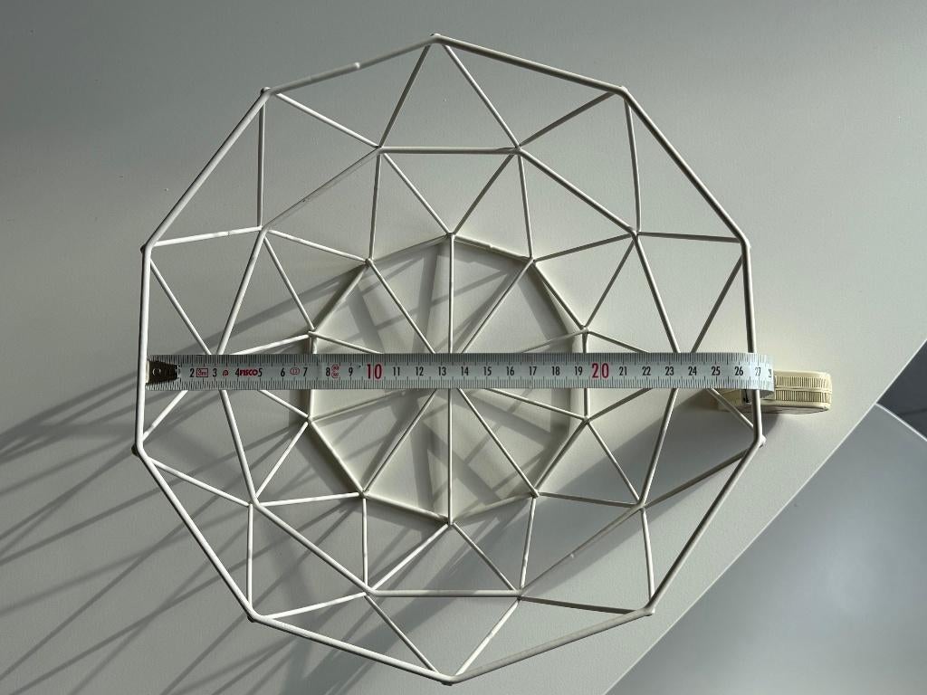 Witte fruitmand, Ophalen, Overige materialen, Schaal, Rond