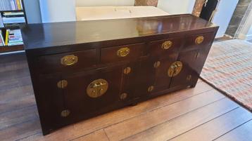 Chinees dressoir in massief iepenhout (190x45x86) beschikbaar voor biedingen