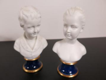 set de 2 bustes en porcelaine Pucci, Enlèvement ou Envoi