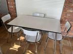 vintage formica stoelen en bijhorende tafel, Antiek en Kunst, Ophalen