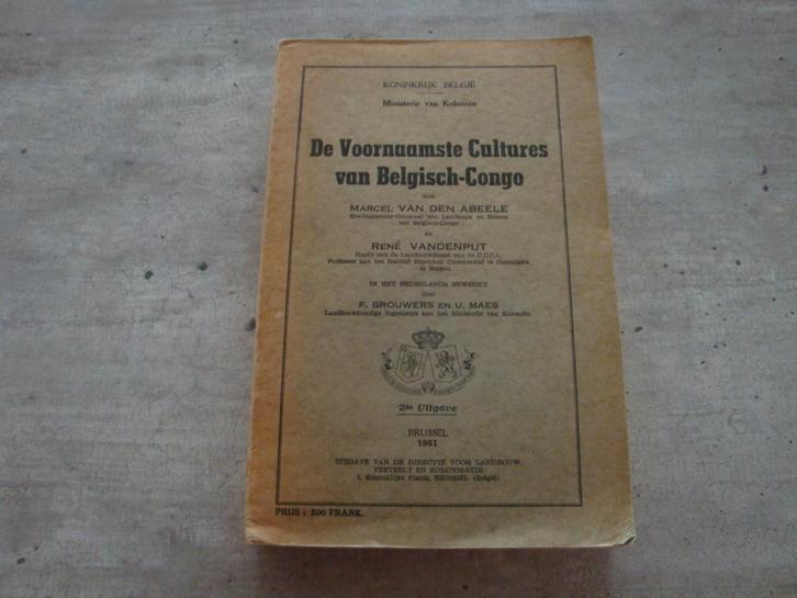 DE VOORNAAMSTE CULTURES VAN BELGISCH-CONGO, Boeken, Politiek en Maatschappij, Gelezen, Ophalen of Verzenden