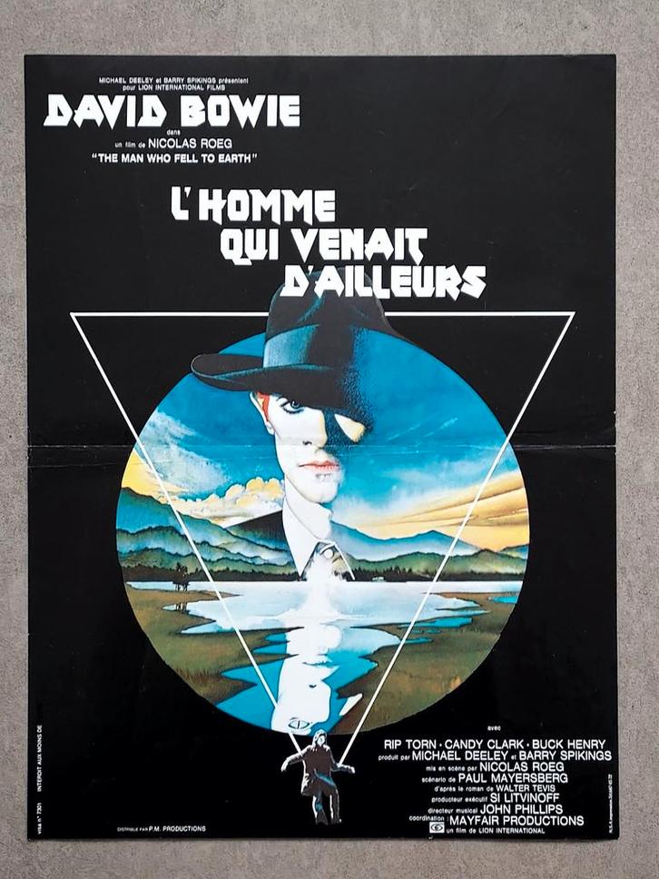 DAVID BOWIE The Man Who Fell to Earth 1976 poster, Verzamelen, Posters, Zo goed als nieuw, Ophalen of Verzenden
