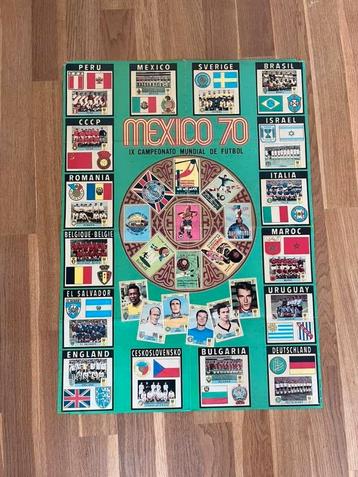 AFFICHE PROMOTIONNELLE PANINI FOOTBALL COUPE DU MONDE MEXIQU